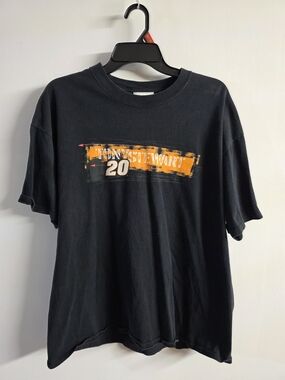 Vintage Y2K 2000s Tony Stewart Home Depot Racing Double Sided Graphic Tee Shirt